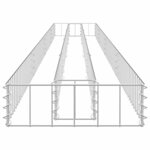 vidaXL Lit surélevé à gabion Acier galvanisé 360x30x10 cm