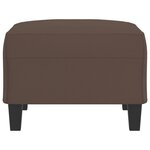 vidaXL Repose-pied Marron 70x55x41 cm Similicuir
