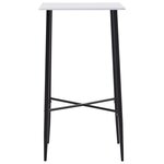 vidaXL Ensemble de bar 3 Pièces Tissu Gris foncé