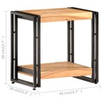 vidaXL Table d'appoint 40x30x40 cm Bois d'acacia massif