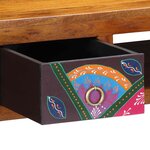 vidaXL Bureau avec tiroir Marron 110 x 50 x 73 cm Bois d'acacia massif