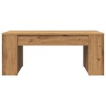 vidaXL Table basse chêne artisanal 102x55x42 cm bois d'ingénierie