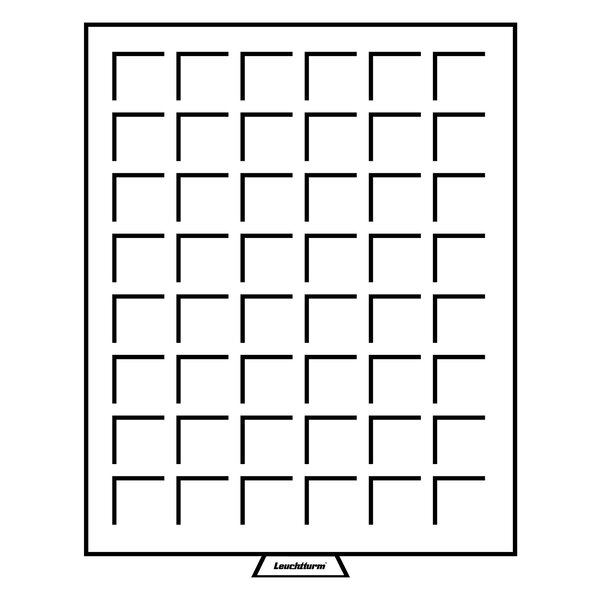 Médailler leuchtturm à 48 cases 30 mm x 30 mm (302202)