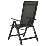 vidaXL Ensemble à manger de jardin 9 Pièces aluminium anthracite