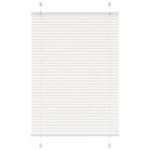 vidaXL Store plissé blanc 90x100 cm largeur du tissu 89 4 cm polyester
