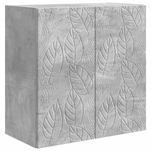 vidaXL Armoire Murale 59 x 31 x 60 cm Bois d'ingénierie Gris béton