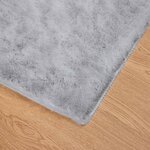 vidaXL Tapis en Fourrure Synthétique de Lapin Olite Gris 200 x 280 cm