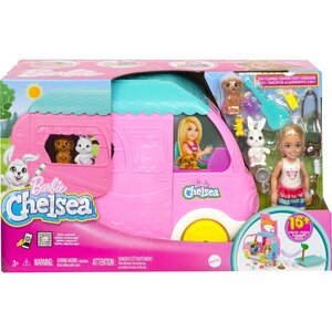 Mattel HNH90 - Barbie - Coffret Barbie Camping-Car De Chelsea