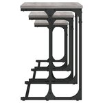 vidaXL Tables basses gigognes 3 Pièces sonoma gris bois d'ingénierie