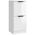 vidaXL Buffets 3 Pièces blanc brillant bois d'ingénierie