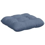 vidaXL Coussins de siège 4 Pièces Bleu 40 x 40 cm Tissu en velours côtelé