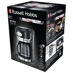 Russell hobbs cafetière retro noir classique 1000 w 1 25 l