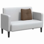 vidaXL Coussin de Dos Marron 45 x 24 x 50 cm tissu