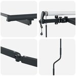 Auvent Manuel Anthracite 4 × 3 5 m Métal