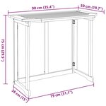 vidaXL Table de bistro 90x50x75 cm Bois d'acacia massif