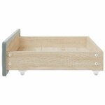 vidaXL Tiroirs de rangement dessous de lit 2 Pièces gris clair