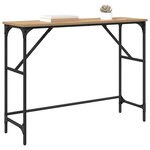 vidaXL Table console Chêne artisanal 100 x 32 x 75 cm