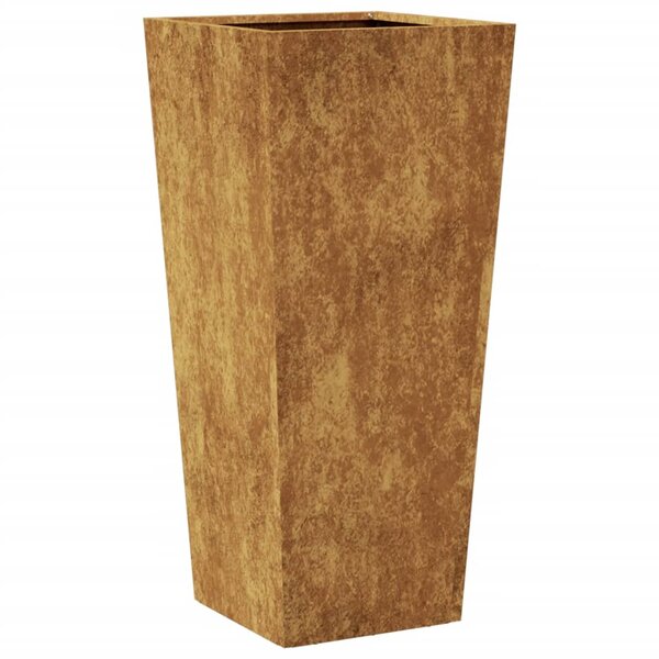 vidaXL Jardinière 35x35x75 cm acier corten