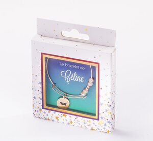 Bracelet celine avec perles blanches