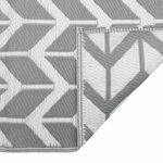 vidaXL Tapis d'extérieur gris 140x200 cm PP
