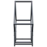 vidaXL Portant de bois chauffage anthracite 60x25x60 cm