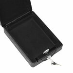 vidaXL Coffre de voiture avec verrouillage Noir 21.8 x 16 x 7 cm Acier