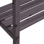 vidaXL Table à plantes avec étagères gris 78x38x82 5 cm bois de sapin