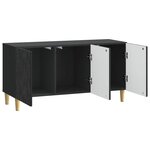 vidaXL Meuble TV 99 x 34 5 x 50 cm Noir Bois d'ingénierie