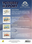Collector 4 timbres - Voitures de sport - Rallyes Hiver - Lettre verte