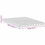 vidaXL Matelas Blanc 200 x 140 cm Mousse