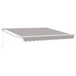 vidaXL Auvent rétractable Gris clair 300 x 250 x 165 cm