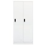 vidaXL Garde-robe Blanc 80x50x180 cm Acier