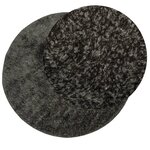 vidaXL Tapis ISTAN à poils longs aspect brillant anthracite Ø 160 cm