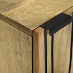 vidaXL Cabinet de salle de bain 38x33.5x58 cm Bois massif Mangue & Bois engineered