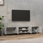 vidaXL Meuble TV sonoma gris 180x31 5x40 cm bois d'ingénierie