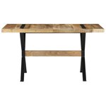 vidaXL Table à manger 140x70x76 cm Bois de manguier brut