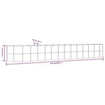 vidaXL Lit surélevé de jardin Argenté Acier enduit de poudre