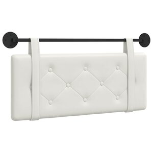 vidaXL Tête de lit suspendue Blanc Simili cuir