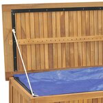 vidaXL Boîte de jardin 114x50x58 cm Bois massif de teck