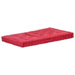 vidaXL Coussins de plancher de palette 2 Pièces Coton Bordeaux