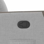 vidaXL Fauteuil inclinable gris nuage tissu