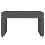 vidaXL Banc de jardin gris 80x38x45 cm bois massif de pin