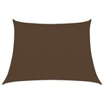 vidaXL Voile d'ombrage 160 g/m² Marron 4/5x3 m PEHD