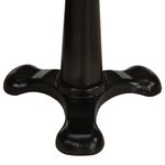 vidaXL Tabourets de bar lot de 2 marron cuir véritable et fonte