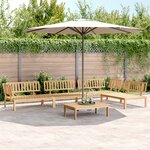 vidaXL Salon palette de jardin 5 Pièces bois d'acacia massif