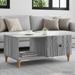 vidaXL Table basse Sonoma gris 90 x 50 x 40 cm Bois d'ingénierie