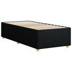 vidaXL Cadre de lit sans matelas noir 90x200 cm tissu