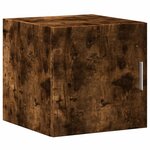 vidaXL Armoire de rangement mince chêne fumé 40x42 5x225 cm