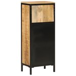 vidaXL Armoire de salle de bain 40x27x90cm bois massif manguier et fer