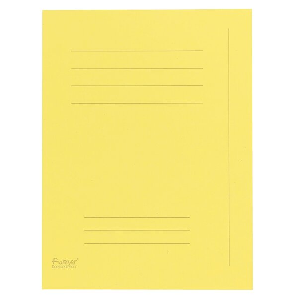 Chemise standard exacompta 24 x 32 cm jaune - paquet de 50